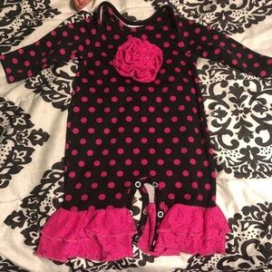 RRR Polka Dot Romper 3/6